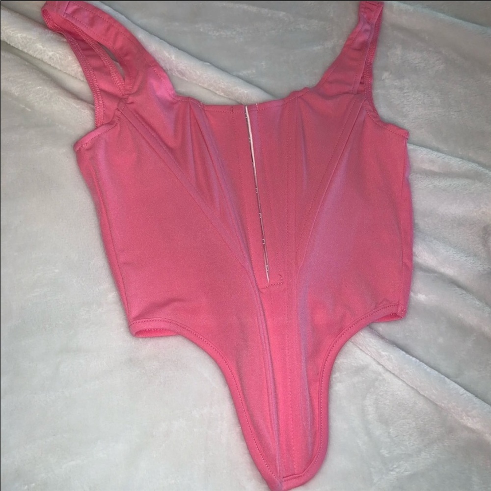 Pink corset top